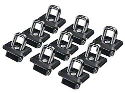 Bullet Inner Bed Retractable Tie-Down Anchors; Set of Nine (07-25 Silverado 3500 HD)