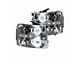 CCFL Halo Projector Headlights; Chrome Housing; Clear Lens (07-14 Silverado 3500 HD)