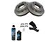 Ceramic 8-Lug Brake Rotor and Pad Kit; Front (07-10 Silverado 3500 HD)