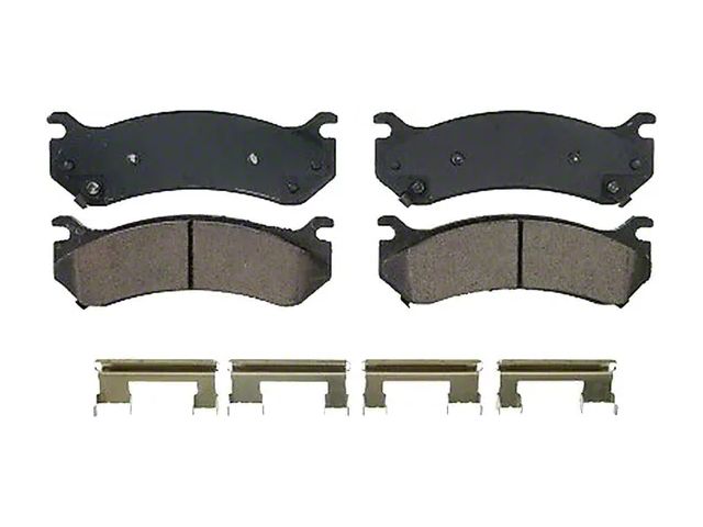 Ceramic Brake Pads; Rear Pair (07-10 Silverado 3500 HD SRW)