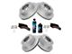 Ceramic Performance 8-Lug Brake Rotor, Pad, Brake Fluid and Cleaner Kit; Front and Rear (11-19 Silverado 3500 HD SRW)