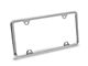 Chevrolet License Plate Frame; Chrome on Black (Universal; Some Adaptation May Be Required)