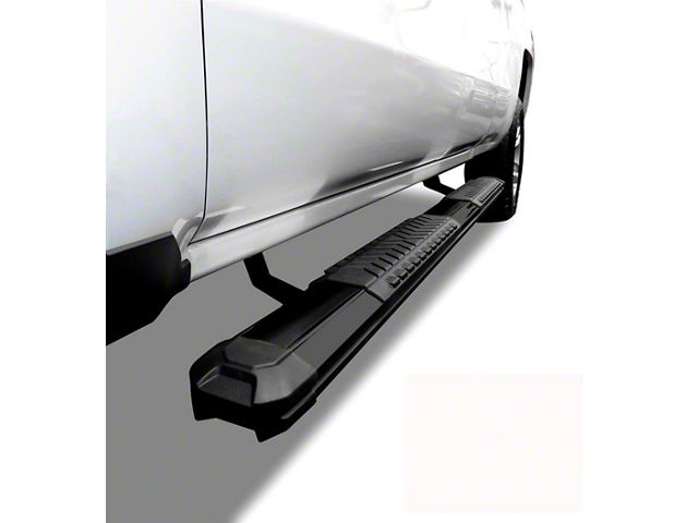 Cutlass Running Boards; Black (07-19 Silverado 3500 HD Extended/Double Cab)
