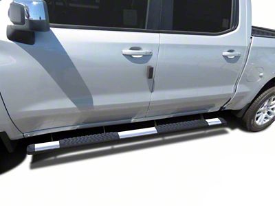 Cutlass Running Boards; Polished Aluminum (20-24 Silverado 3500 HD Crew Cab)