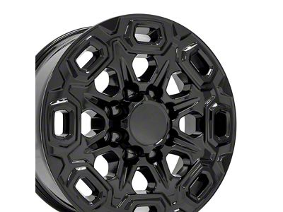 CV64A Black 8-Lug Wheel; 20x8.5; 12mm Offset (07-10 Silverado 3500 HD SRW)