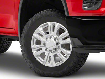 Denali Style Polished 8-Lug Wheel; 20x8.5; 47mm Offset (20-25 Silverado 3500 HD SRW)