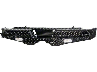 Diamond Rear Bumper; Black (07-10 Silverado 3500 HD)