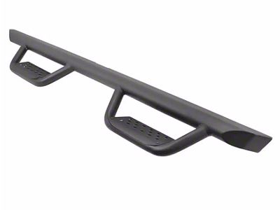 Go Rhino Dominator Xtreme D2 Side Step Bars; Textured Black (07-10 Silverado 3500 HD Extended Cab; 11-19 6.0L Silverado 3500 HD Extended/Double Cab)