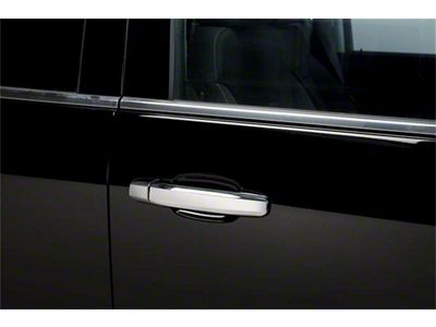 Putco Door Handle Covers without Passenger Keyhole; Chrome (15-19 Silverado 3500 HD Crew Cab)