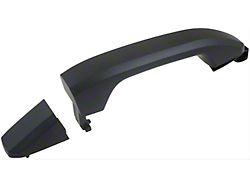 Exterior Door Handle; Rear Right and Left; Textured Black; Plastic; Without Passive Entry (15-19 Silverado 3500 HD)