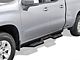 Drop Down Style Nerf Side Step Bars; Matte Black (20-25 Silverado 3500 HD Double Cab)