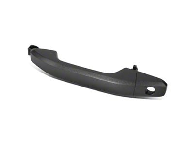 Exterior Door Handle with Keyhole; Front Driver Side; Textured Black (15-19 Silverado 3500 HD)