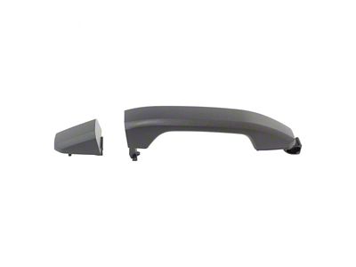 Exterior Door Handle; Rear; Textured Black (15-17 Silverado 3500 HD Crew Cab)