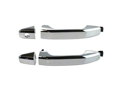 Exterior Door Handles; Front; Chrome (15-17 Silverado 3500 HD)