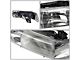 Factory Style Headlights; Chrome Housing; Clear Lens (01-02 Silverado 3500 HD)