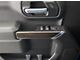 Front Door Switch Accent Trim; Raw Carbon Fiber (20-24 Silverado 3500 HD)