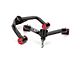 Front Upper Control Arms for 2 to 4-Inch Lift; Black (11-19 Silverado 3500 HD)