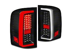 G5 LED Tail Lights; Black Housing; Clear Lens (07-14 Silverado 3500 HD)