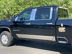 Gas Door Cover Trim; Stainless Steel (20-25 Silverado 3500 HD)