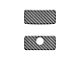 Glove Box Accent Trim; Matte Domed Carbon Fiber (20-24 Silverado 3500 HD)