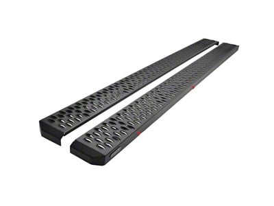 Westin Grate Steps Running Boards; Textured Black (07-14 Silverado 3500 HD Crew Cab)