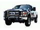 Grille Guard with 7-Inch Round LED Lights; Black (11-14 Silverado 3500 HD)