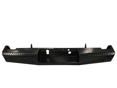 HD Rear Bumper; Gloss Black (15-19 Silverado 3500 HD)