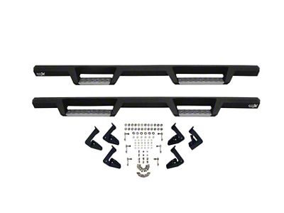 Westin HDX Stainless Drop Nerf Side Step Bars; Textured Black (07-19 Silverado 3500 HD Extended/Double Cab)