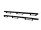 Westin HDX Stainless Wheel-to-Wheel Drop Nerf Side Step Bars; Textured Black (07-19 Silverado 3500 HD Crew Cab SRW w/ 8-Foot Long Box)