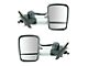 Heated Manual Towing Mirrors; Chrome (15-19 Silverado 3500 HD)