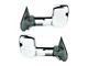 Heated Manual Towing Mirrors; Chrome (15-19 Silverado 3500 HD)