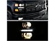 LED DRL Projector Headlights; Black Housing; Clear Lens (2015 Silverado 3500 HD)