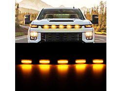 LED Grille Lights; Amber (20-24 Silverado 3500 HD)