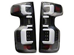 LED Tail Lights; Black Housing; Clear Lens (20-23 Silverado 3500 HD w/ Factory LED Tail Lights)