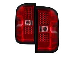 LED Tail Lights; Chrome Housing; Clear Lens (15-19 Silverado 3500 HD w/ Factory Halogen Tail Lights)