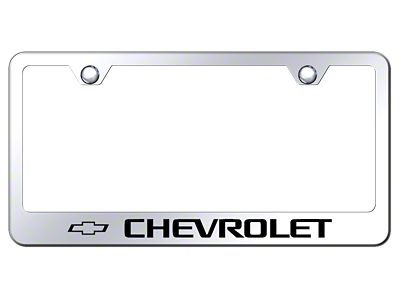 Chevrolet Laser Etched License Plate Frame (Universal; Some Adaptation May Be Required)