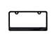 Wide Bottom License Plate Frame; Black (Universal; Some Adaptation May Be Required)