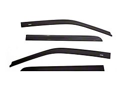 Low Profile Ventvisor Window Deflectors; Front and Rear; Matte Black (15-19 Silverado 3500 HD Crew Cab)