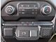 Lower Center Dash Accents; Matte Domed Carbon Fiber (20-24 Silverado 3500 HD)