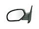 Manual Mirror; Textured Black; Driver Side (07-13 Silverado 3500 HD)