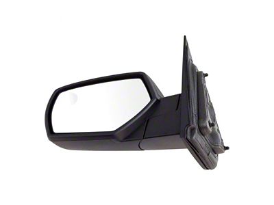 Manual Mirror; Textured Black; Driver Side (15-18 Silverado 3500 HD)