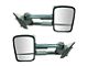 Manual Towing Mirrors; Textured Black (15-19 Silverado 3500 HD)