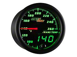 MaxTow Transmission Temperature Gauge; Black and Green (Universal; Some Adaptation May Be Required)