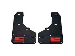 Merica Mud Flaps; Front; Red (15-19 Silverado 3500 HD SRW)