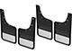 Mud Flaps with Stainless Steel Plate; Front and Rear (20-24 Silverado 3500 HD SRW)