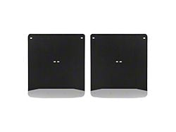 Textured Rubber Mud Guards; Rear; 12-Inch x 23-Inch (07-14 Silverado 3500 HD DRW)