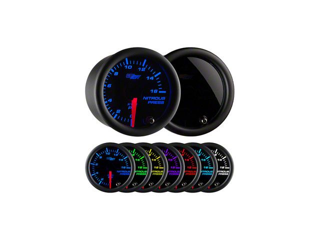 Nitrous Pressure Gauge; Tinted 7 Color (Universal; Some Adaptation May Be Required)