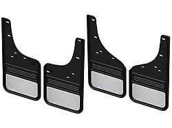 No-Drill Mud Flaps with Stainless Steel Plate; Front and Rear (20-25 Silverado 3500 HD SRW)