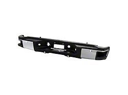 OEM Style Rear Bumper; Pre-Drilled for Backup Sensors; Chrome (11-13 Silverado 3500 HD)