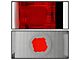OEM Style Tail Light; Black Housing; Red/Clear Lens; Driver Side (15-19 Silverado 3500 HD w/ Factory Halogen Tail Lights)